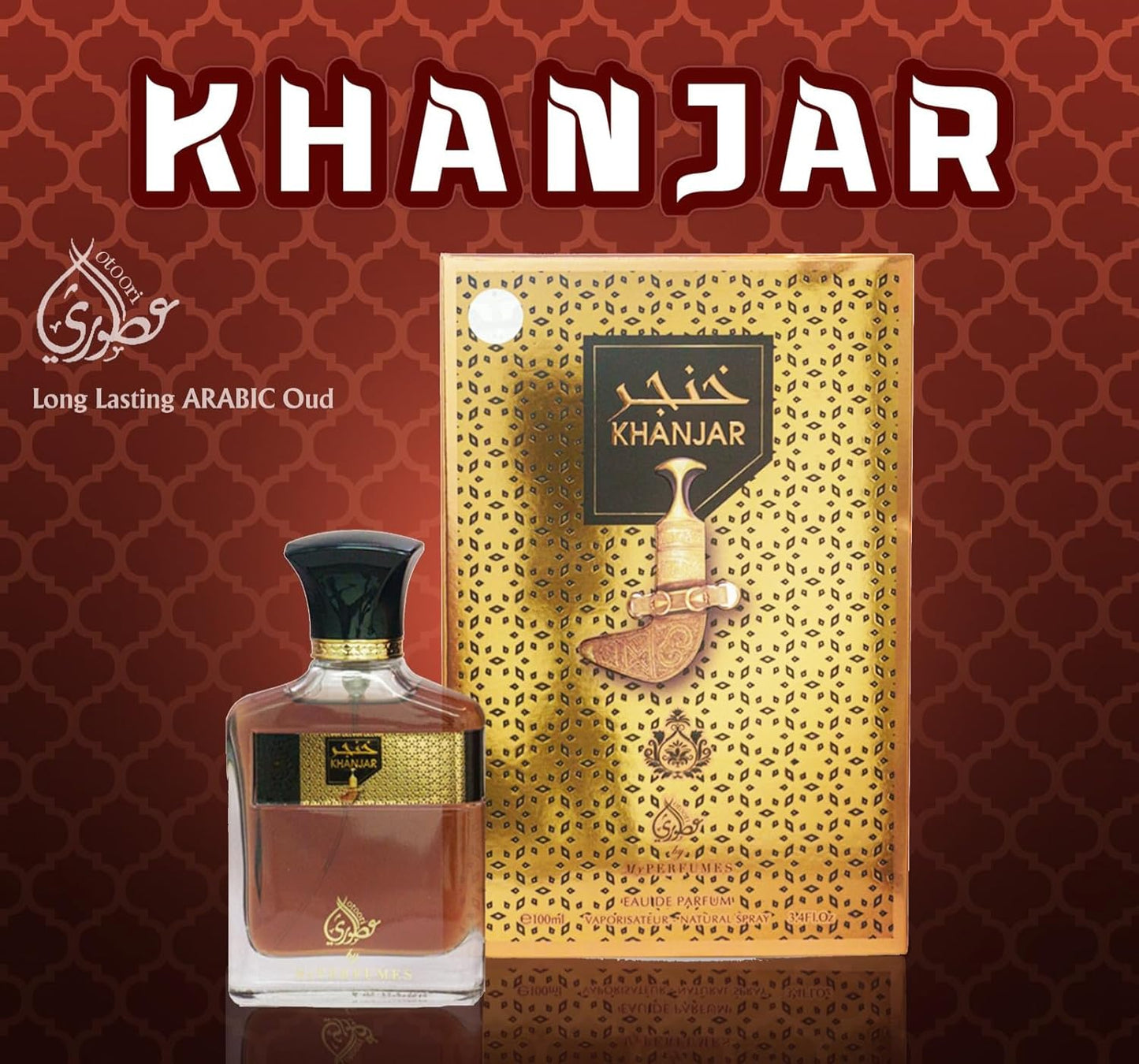 Otoori KHANJAR 100ml 3.4oz EAU DE PARFUM Spray MEN