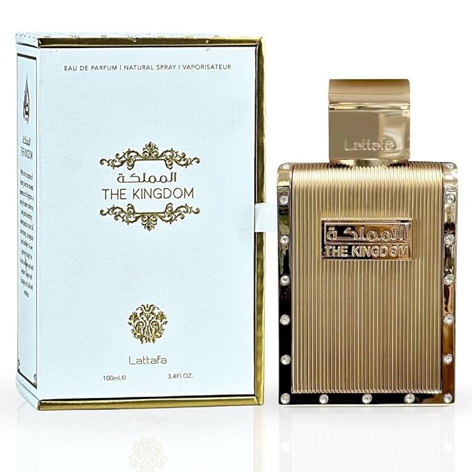 Lattafa The Kingdom For Men Eau De Parfum Spray 100ML (3.4 OZ) Long Lasting, Refreshingly Captivating Scent.